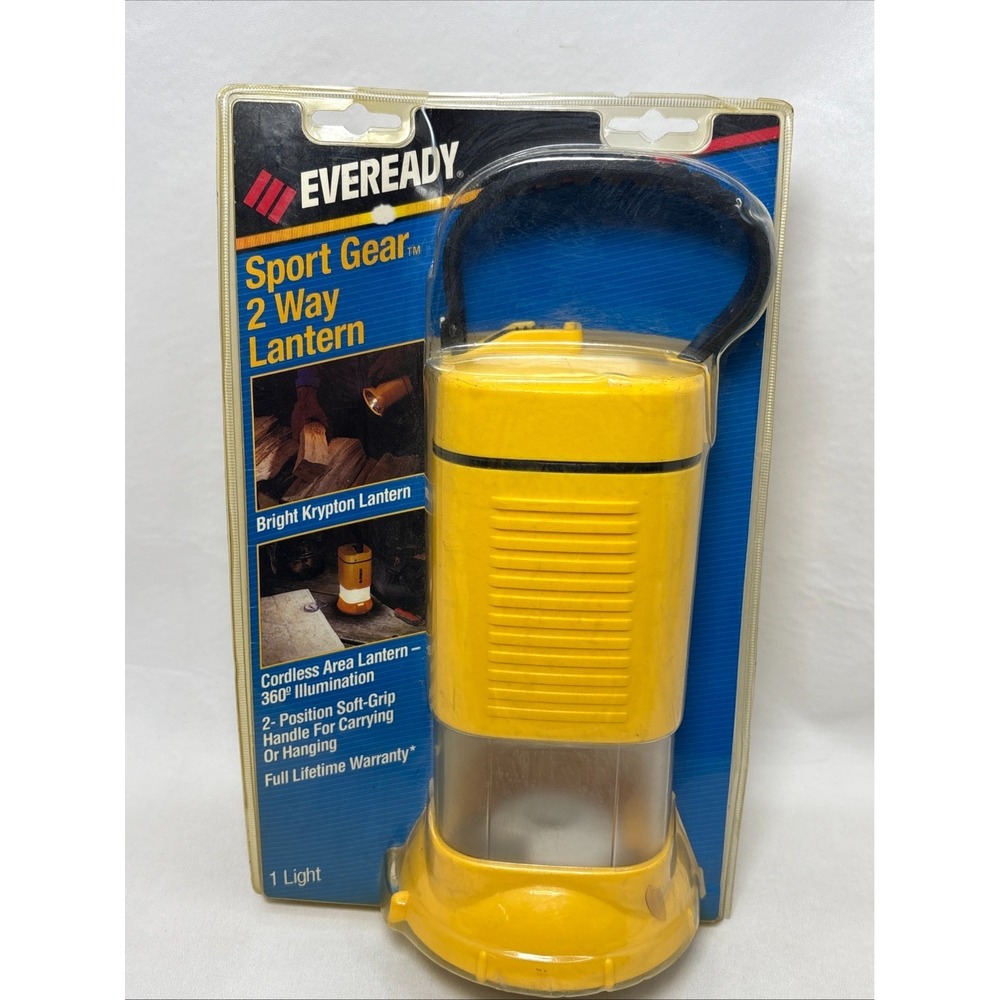 Eveready Sport Gear 2 Way Lantern Factory Sealed Vintage 1994 360 Light Camping‎
